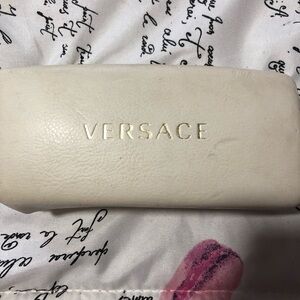 Versace Ivory Cosmetic Case